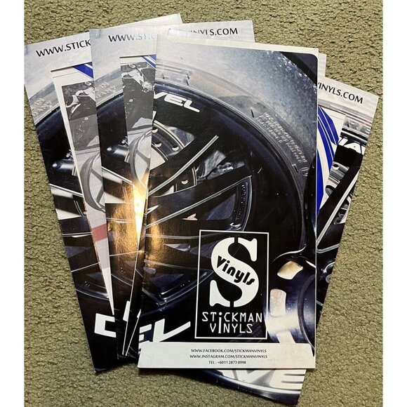 5 New Packs - Stickman Vinyls Vector Blue Rim Rapid Stripe Honda Motorcycle Misp - Picture 2 of 3